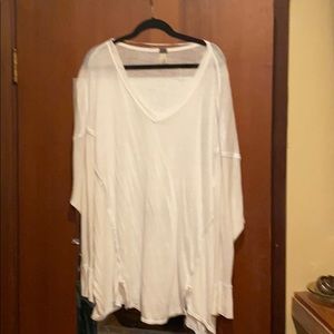 Free people white long sleeve tunic.